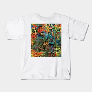 Cubist Dot Pattern Kids T-Shirt